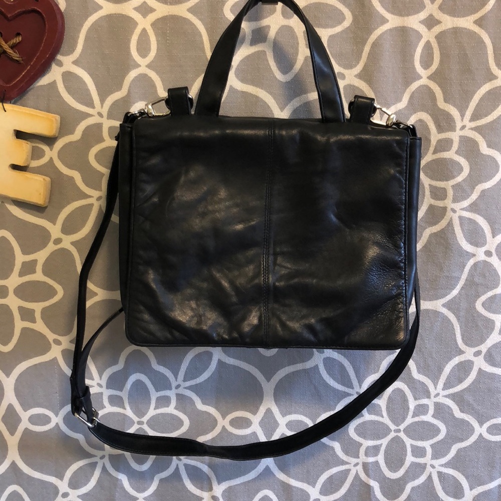 🖤WILSONS LEATHER black bag cross shoulder &
 hand